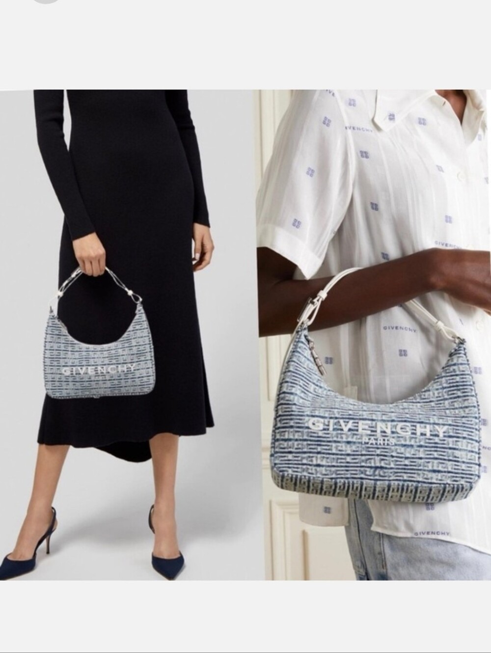 Givenchy Small Moon Cutout Hobo Bag - Picture 8 of 9